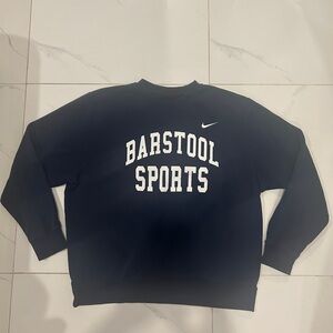Nike Men's Navy Barstool Sports Crewneck Sweatshirt